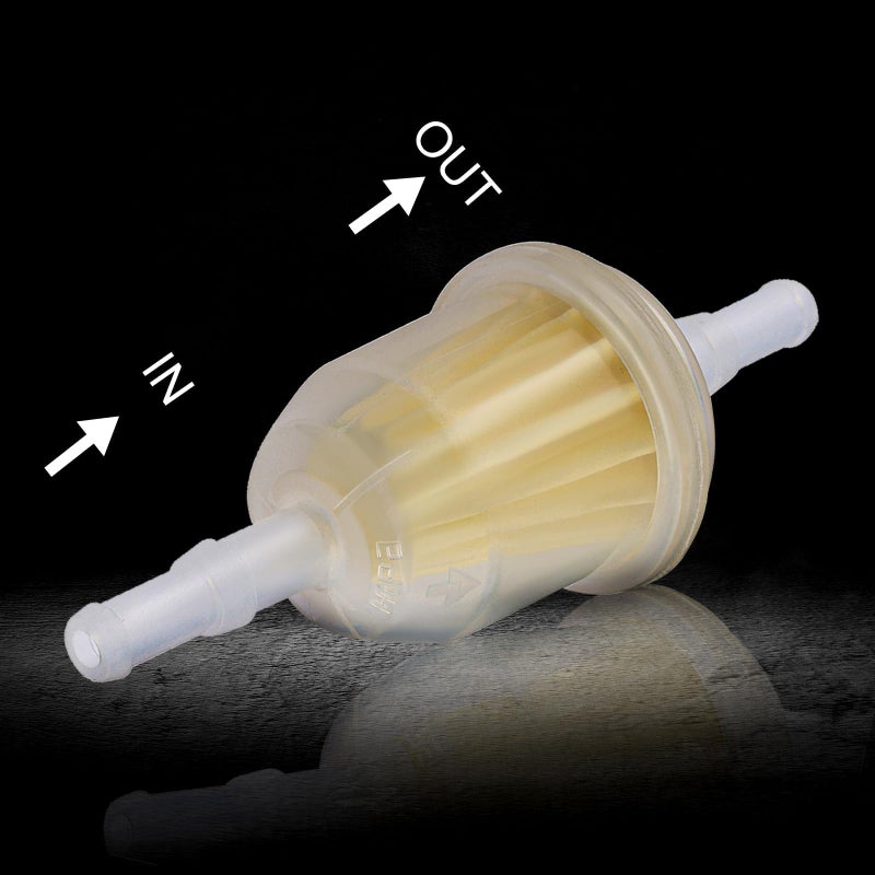 Butom AM116304 Fuel Filter for John Deere GY20709 for Kohler 25 050 22-s for Gravely 21541500 for 1/4" and 5/16" Fuel Line Replaces 71-5960 Pack of 5 with 10 Clamps - Image 5